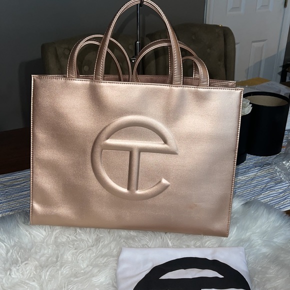 Telfar Medium Copper Shopping Bag 100% Authentic - Picture 3 of 12